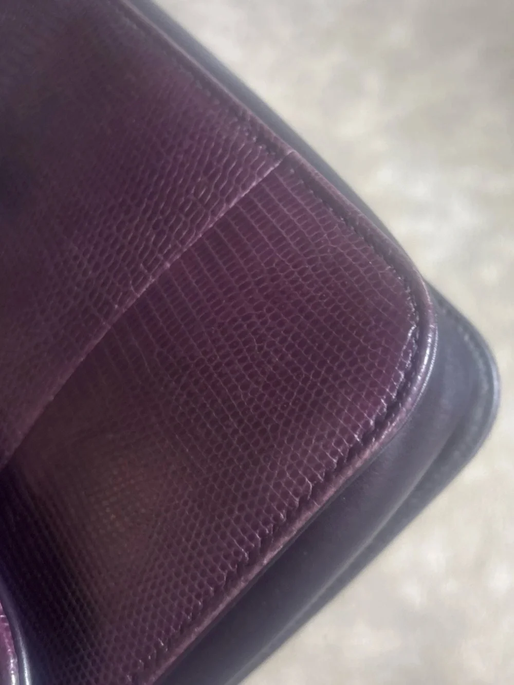 Rare Piece of CHANEL Craftsmanship — Prune Lizard Perfect Edge Flap
